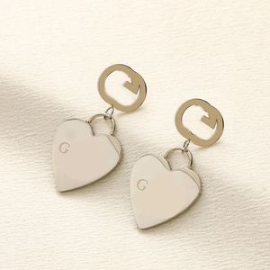 브랜드 디자이너 귀걸이 편지 DANGLE EARRING LUSURE EARRING JEWLRY WEOLLY ACCESSORES 웨딩 파티 보석 애호가 선물