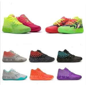 Com caixa 2023 novos sapatos de basquete de designer Mb.01 Lamelo Ball Buzz City Rick Galaxy Rock Ridge Volt Trainer Outdoor Sneaker