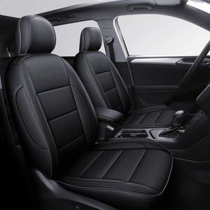 Bil Special Seat Covers för Volkswagen Tiguan Waterproof Artificial Leather Auto Accessories Seats Internal skyddsuppsättningar bilstyling