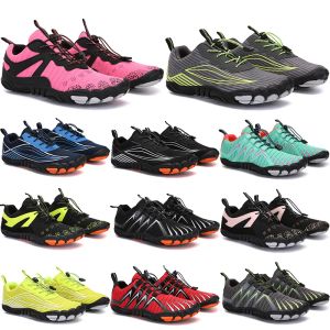 2021 Four Seasons Five Fingers Sports Shoes Mountaineering Net Extreme Simple Running、Cycling、Hiking、Green Pink Black Rock Climbing 35-45 Thirty Two