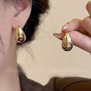 Designer Hot Selling Fashion Simple Water Drop Women's Earrings Fashion Versatile Roman Court Style Lightweight Teardrop High gloss Earrings