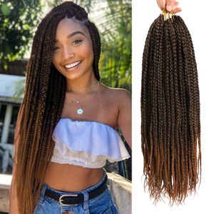 Goddess Box Braids Crochet Hair Prelooped Box Braid Crochet Braids Hair für schwarze Frauen Jumbo Braiding Hair