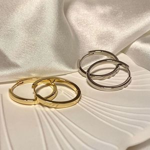Klasik Choucong Marka Kulak Manşet Basit Moda Takı 925 STERLING Gümüş Altın Dolgu Prime Circle Kadınlar Düğün Klipi Küpe Sevgili Hediye