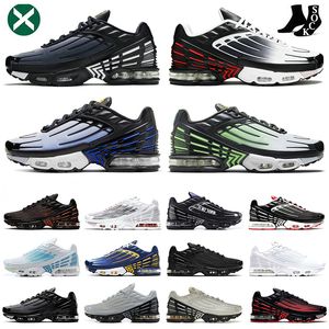 Original OG Tns Tn3 Tuned 3 Running Shoes Jogging Sports Size 12 Classic Triple Black White Laser Blue Unity Obsidian Ghost Green Aqua Neon Tn Plus Sneakers