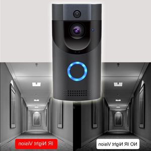 FreeshippingWiFi Doorbell Photoghts IP65防水スマートビデオドアチメ720pワイヤレスインターコムFIR Alarm IRナイトビジョンIPカメラOpvi