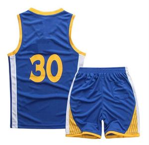 Set Hot Kids Clothing Basketball Jerseys Youth Kids 23 24 25 30 Kids Jerseys Basketball Boys Basketball Jersey Children Uniforms Ärmlös setjacka