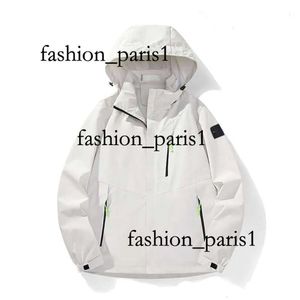 2023 Fashion Single Stormshell Coat Men's and Women's Fall New Cross-border Through Large Size Jacket Simple Leisure Stones Island842844452711