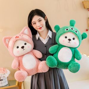 Natale nuovi simpatici cartoni animati di peluche giocattoli divertenti peluche cuscino di tiro comfort bambola addormentata regalo magazzino all'ingrosso