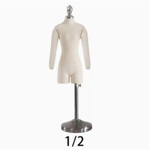 1/2 Plastic Female dress Mannequin Body Sewing For Clothes Busto Dress For With Cotton Fabric Trouser Legs Jersey Bust Can Pin E168