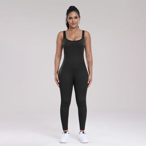 Tute da donna Pagliaccetti Yoga senza cuciture Designer thread tuta Fitness pantaloni sportivi all'aria aperta tuta senza schienale pantaloni superiori da donna