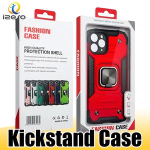 Rugged Robot Phone Case for Samsung S23 S22 S21 iPhone 14 13 12 Pro Max 11 Hybrid Kickstand Protective Cover Shell with Retail Packaging izeso