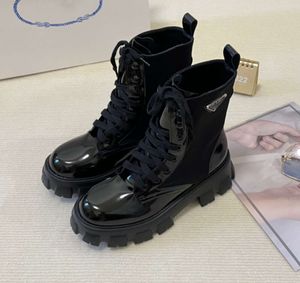 Designerskie buty jesienne zimowe damskie damskie dla kobiet wsuwane okrągłe palec kostki Mężczyźni klamry motocykl luksusowy marka damskiej marka krótka kobieta rozmiar solidnego koloruqw