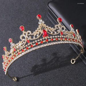 Saç klipleri barok vintage siyah kristal tiaras gelin taç kadınlar rhinestone balo parti Pageant diadem peçe tiara düğün aksesuarları