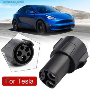 Electric Vehicle Accessories Electric Car Charging Connector SAE J1772 Type 1 For Tesla Convertor EV Charger Adapter For Tesla Model X/Y/3/S Q231113