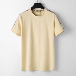 Designer Herren T-Shirts schwarz-weiß beige kariert Marke Mode Damen Lose T-Shirt Luxus 100% Baumwolle Anti-Falten Paar Street Hip Hop Kurzarm 3xl