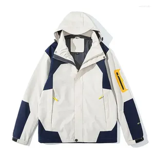 Jaquetas masculinas 2023 ao ar livre impermeável multi-bolso oversized jaqueta de vôo casual moda mulher windbreaker com capuz