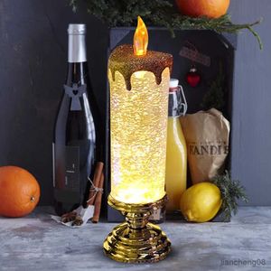 Candles Crystal Candles Lights Tourist Souvenirs LED Candles Lighting 7-color Cyclic Gradient Birthday Wedding Christmas Decorations R231113