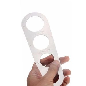 Easy Clearing Pasta Ruler Measuring Tool 4 Serving Portion Stainless Steel Spaghetti Measurer Cooking Supplies Noodles Limiter LL