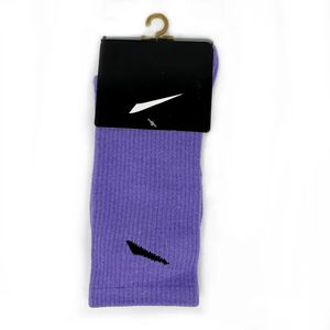 Men's Socks Classic Pink Purple Breathable Cotton Mix Soccer Basketball Sports Black Long Boots Premium Women's Men's Socks