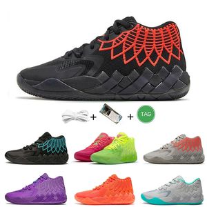 Lamelo Ball Mens Basketball Shoes Black Blast Buzz City Queen City inte härifrån Lo Ufo Rick and Morty Rock Ridge Red Men Women Trainers Sport Sneakers Sneaker