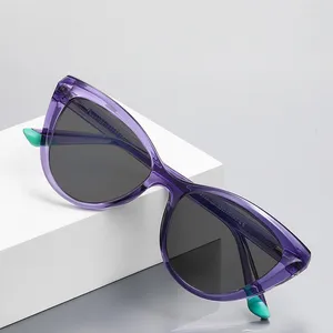 Okulary przeciwsłoneczne Genevieve Fashion Cat Eye Spolaryzowane Ochrona UV Protekcja UV spersonalizowane kobiety konfigurowalne receptę 2152