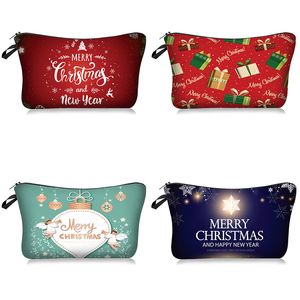 Christmas Decoration Cartoon Cosmetic Bag Washing Bag Multi-functional Portable Storage Bag Xmas Gift