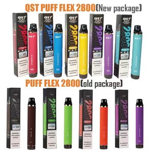 Puff Flex 2800 puffs 2800 cigarros eletrônicos descartáveis vape desechable pods kits de dispositivos 850mah bateria pré-cheia 8ml vaporizador vaper desechable