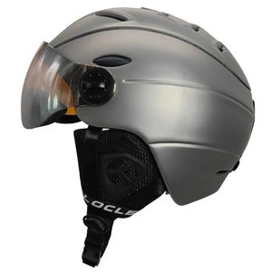 Caschi da sci LOCLE Occhiali Casco da sci Certificazione CE Casco da sci di sicurezza con occhiali Pattinaggio Skateboard Casco da snowboard per moto 231114