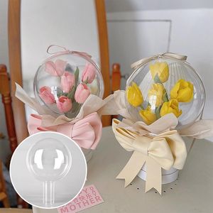 Prezent DIY Transparent Ball Flower Poleging Kreatywny projekt owijania akrylowego bobo na wesele