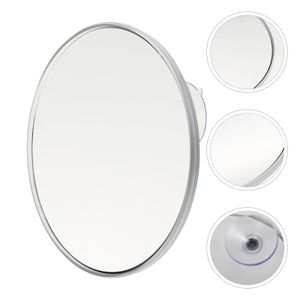 Kompakta speglar Metal Circle Wall Mirror Sug Cup Vanity Make Mirrors förstorande Makeup Decor Round 231113