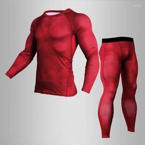 Roupa íntima térmica masculina xxxxl terno completo agasalho roupas de compressão camada base conjunto esportivo rashgard camisa justa masculina