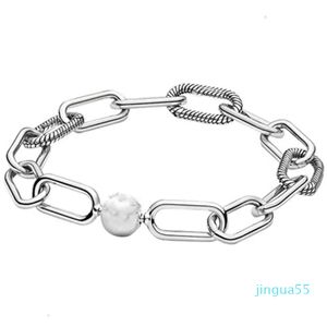 Bracelets de charme de moda para meninas Bracelete de joias de prata Mulheres amantes do noivado por atacado Festa de casamento presente