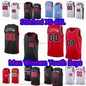 Personalizado S-6XL Novo Basquete 8 Zach LaVine Jersey Costurado 11 DeMar DeRozan 0 Coby White Nikola 9 Vucevic Patrick Williams III Dalen Terry Lonzo Ball Alex Caruso Jerseys