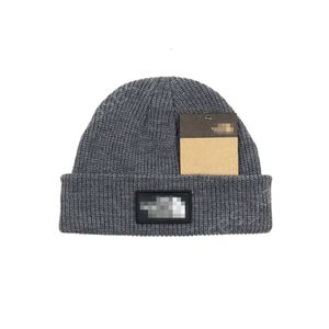 O designer de gorro do norte enfrentou a melhor qualidade novo chapéu de lã de lã masculina marca maré de maré de tricotar chapéu de pulôver feminino outono e chapéu de inverno
