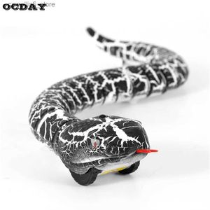 Animali elettrici / RC OCDAY RC telecomando serpente e uova serpente a sonagli animale trucco terrificante dispetto giocattoli per bambini divertente novità regalo nuovo caldo Q231114