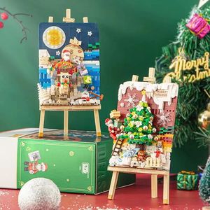 Blocos LOZ mini Crianças Brinquedos de Construção DIY Tijolos Quebra-cabeça Presente de Natal Meninas Meninos Férias Decoração de Casa 1280 1282 1283 1937 231114