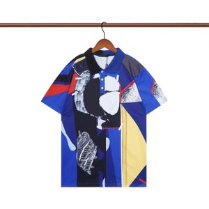 2023 Designer Stripe Polo Camisetas T Camisetas de cobra pólo de bordado floral bordado masculina High Street Fashion Horse Polo Tamanho M-xxxl
