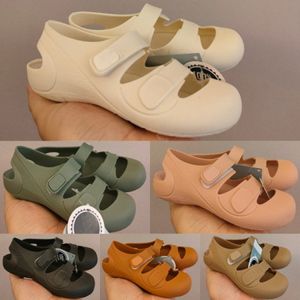 Barnskor klassiska tå sandaler strand pojkar flickor sommar sandal ungdomar barn mjuka ensamskor svart krok loop utomhus barn sneakers småbarn tofflor s k1bz#