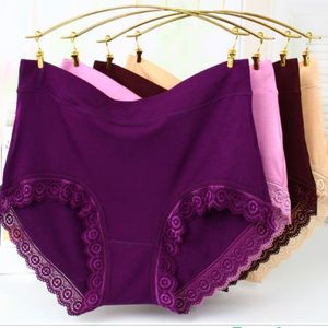 Women's Panties 193 roupas femininas Modal Panties High Waist Women Sexy Lace Underwear Womens Briefs Plus Size 4pcs/Lot 230414