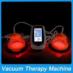 Electric Breast Massager Pressure Therapy Chest Enlargement Pump Vacuum Cupping Chest Enhancing Cupping Suction Pump XXL Cups Red Light Vibration Micro Current