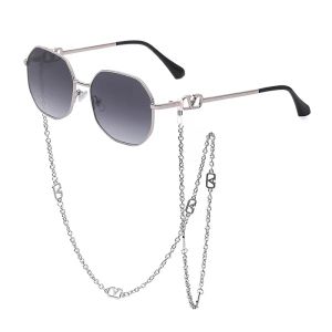 Chain Rand Herren Brillen Sonnenbrille Damen Sonnenbrille Polaroid UV400 Metalllinse mit Box Brille