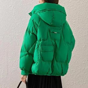 Mulheres para baixo parkas jaqueta de inverno engrossar casaco parka algodão pão roupas versão coreana solto outwear 231114