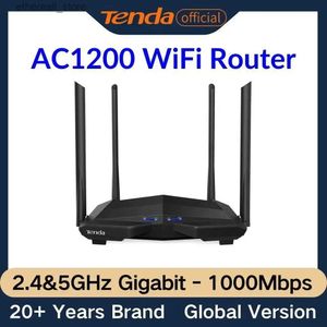 Roteadores Tenda AC10 AC1200 Dual Band Gigabit WiFi Router 1000Mbps 2.4GHz 5GHz 4 Antenas Beamforming MU-MIMO AP Repetidor Modo Extensor Q231114