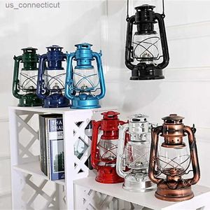 Tischlampen Outdoor Retro Camping Kerosinlampe Bronzefarbene Öllampe Vintage Tragbare Laterne Innendekoration Tischlampen R231114