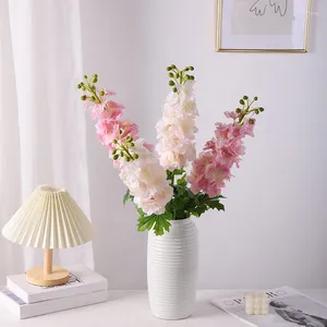 Flores decorativas filme de flor simulada andorinha grama com folha pogal adereços casa decoração de casamento arranjo artificial