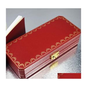 Christmas Decorations 2 Styles High Quality Office School Stationery Top Grade Red And Golden Trim Lockable Luxury Gift Pen Box With Dhczw