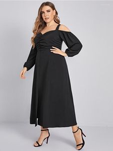 Plus Size Kleider Damen Large Fashion Slip Dress Long Party