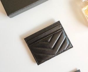 Luksusowa moda na wizytówkę kawior damski mini portfel kolorowy oryginalny skórzany jaj luksusowy czarny portfel 02