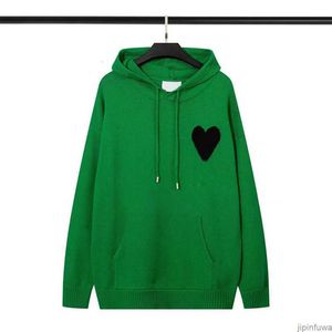 Hoody Amis Amiparis Pull I Mim Paris Hoodies Knited Kadınlar Erkekler Pullover Sweatshirtler Büyük Kırmızı Siyah Coeur Kalp Aşk Kış Jumper ABD AB Street Giyim Amisweater S2en