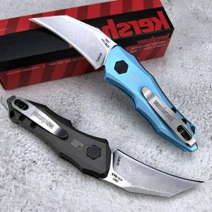 Outdoor Camping Dark Tool 19" 7350 Aluminum AUTO Folding 10 EDC Launch CPM-154 Stonewashed Hawkbill Blade Knife Gray Anodized Ker Exqa